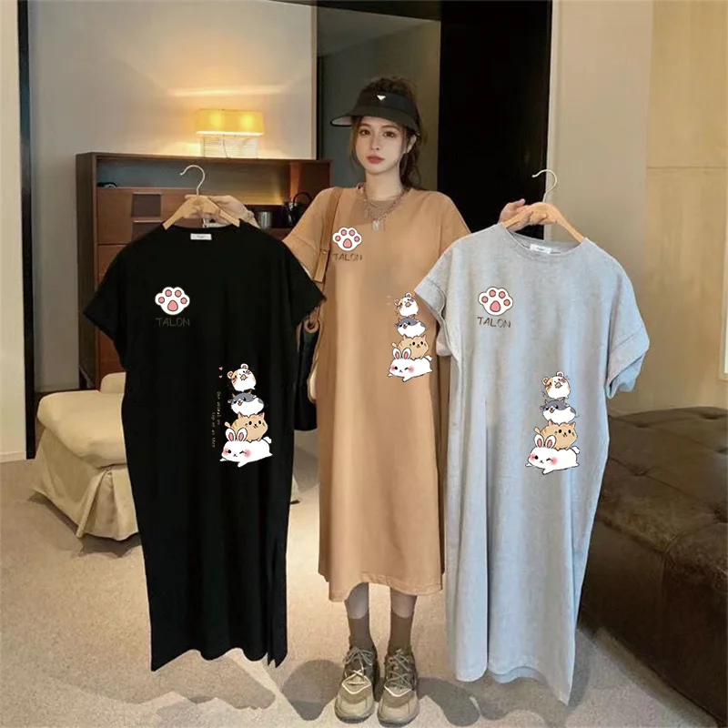 Summer Japanese Clothing - Summer Japanese Cute Cartoon Rabbit Stacked