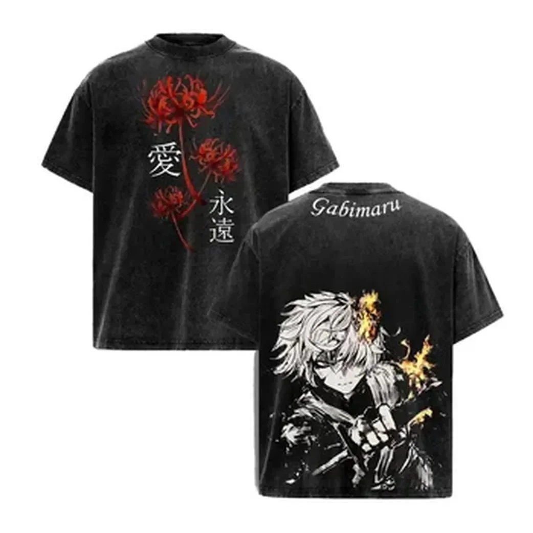 Summer Japanese Clothing - Japanese Anime Hell's Paradise T-shirt Gabimaru