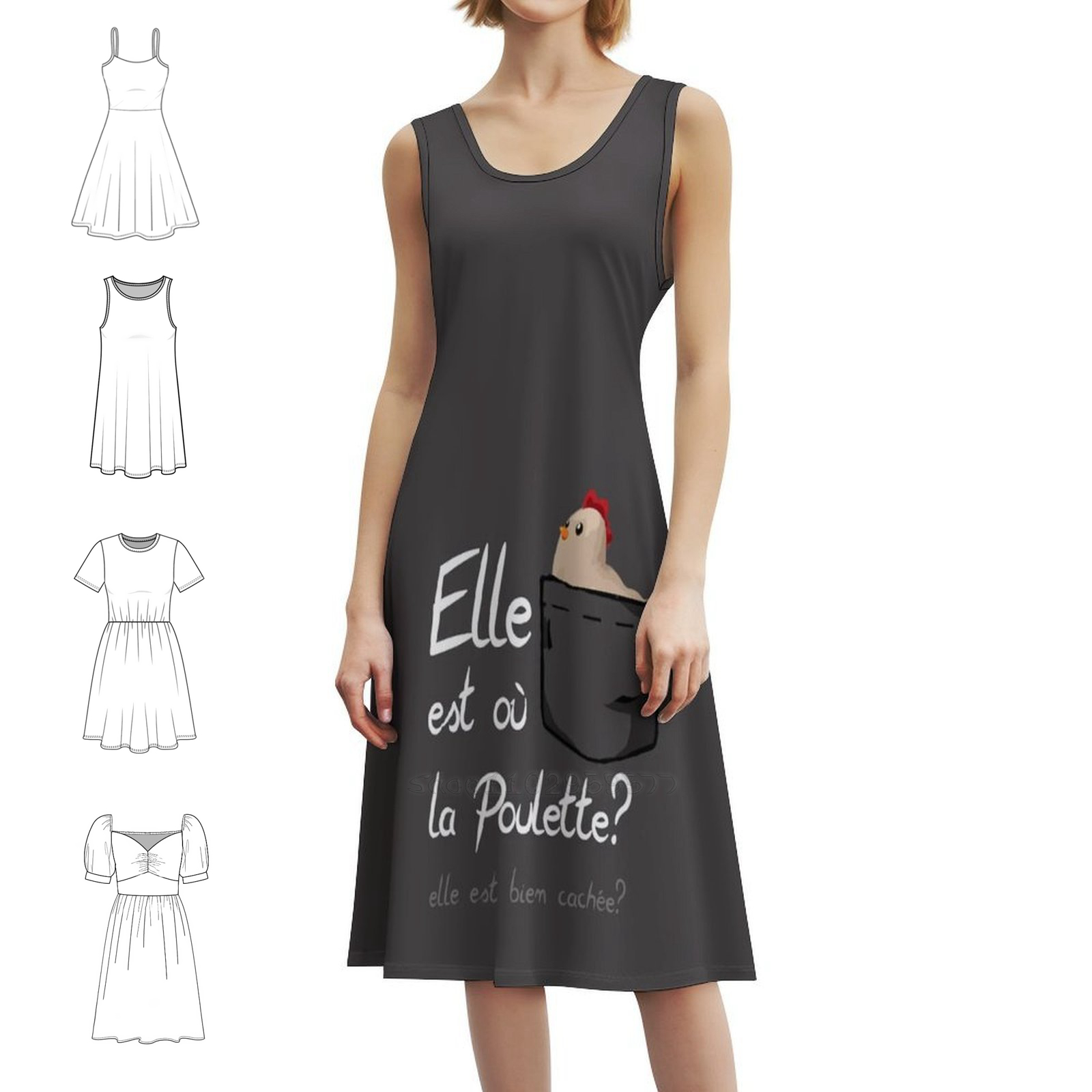 Summer Clothing Quotes - Well Hidden Women's Streetwear Party Dress