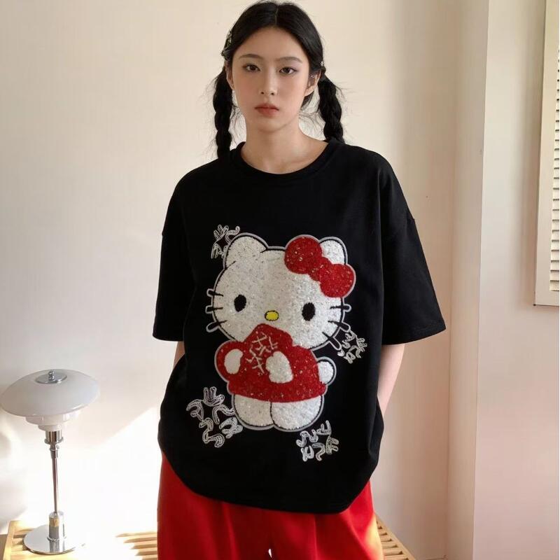 Summer Cloth - Cute Short-Sleeved Hello Kitty Summer New