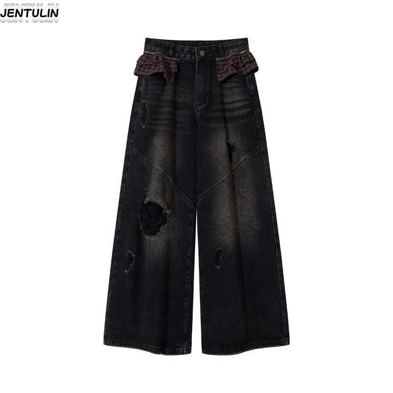 Summer Vibes Clothing Men - New Rivet Piercing Jeans Men's Clothing