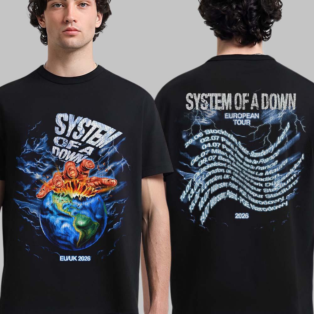 Summer Clothing Uk Men - System of A Down European Tour