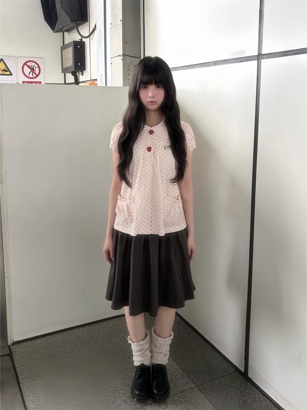 Summer Japanese Clothing - Summer Vintage Polka Dot Short Sleeve