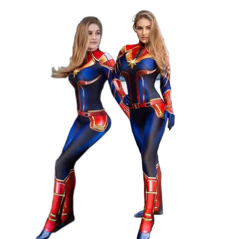 Romper Playsuit Women - Movie Captain Cosplay Costume Women Superhero