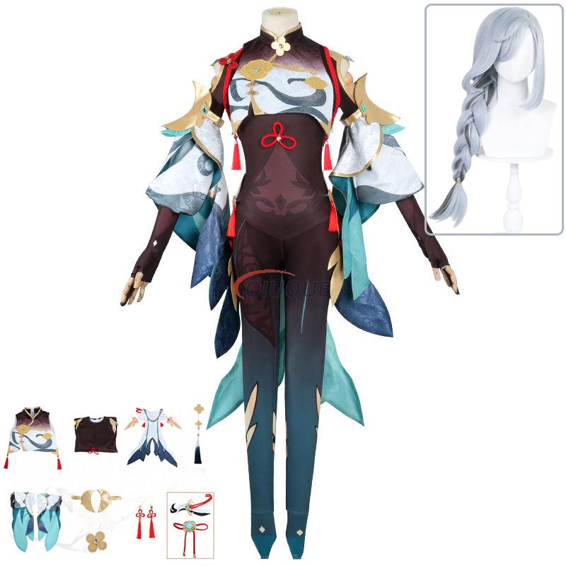 Romper Playsuit Women - Game Genshin Impact Shenhe Cosplay Costume