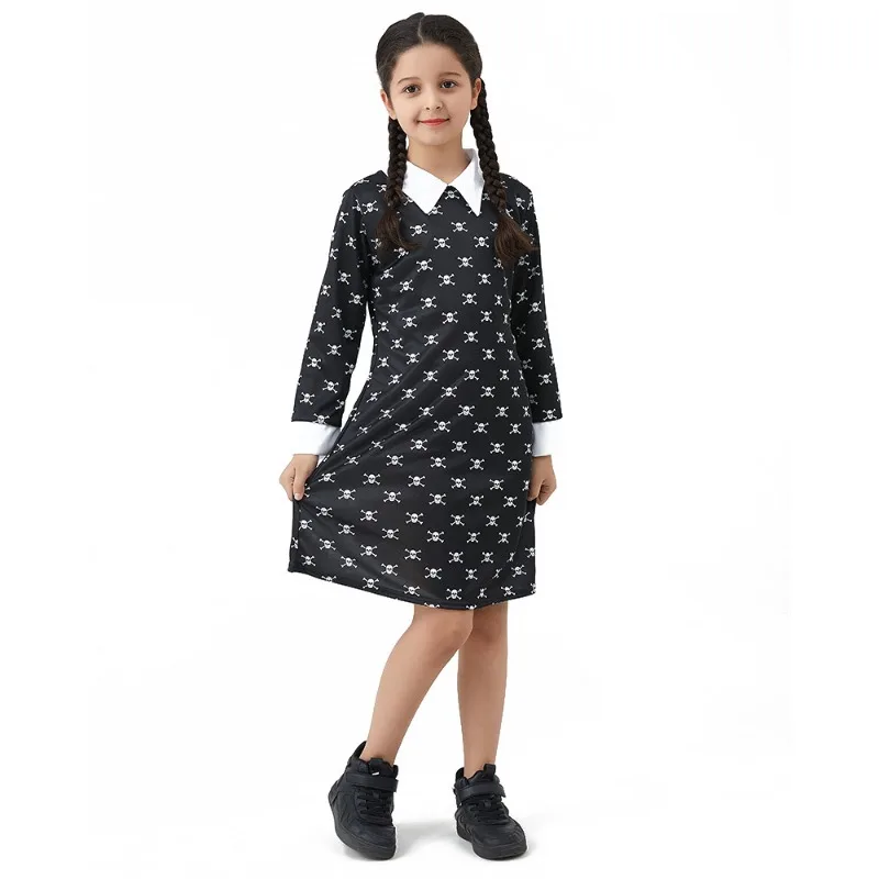 Summer Clothing Europe - Girl Summer Dress Wednesday Adams Cosplay