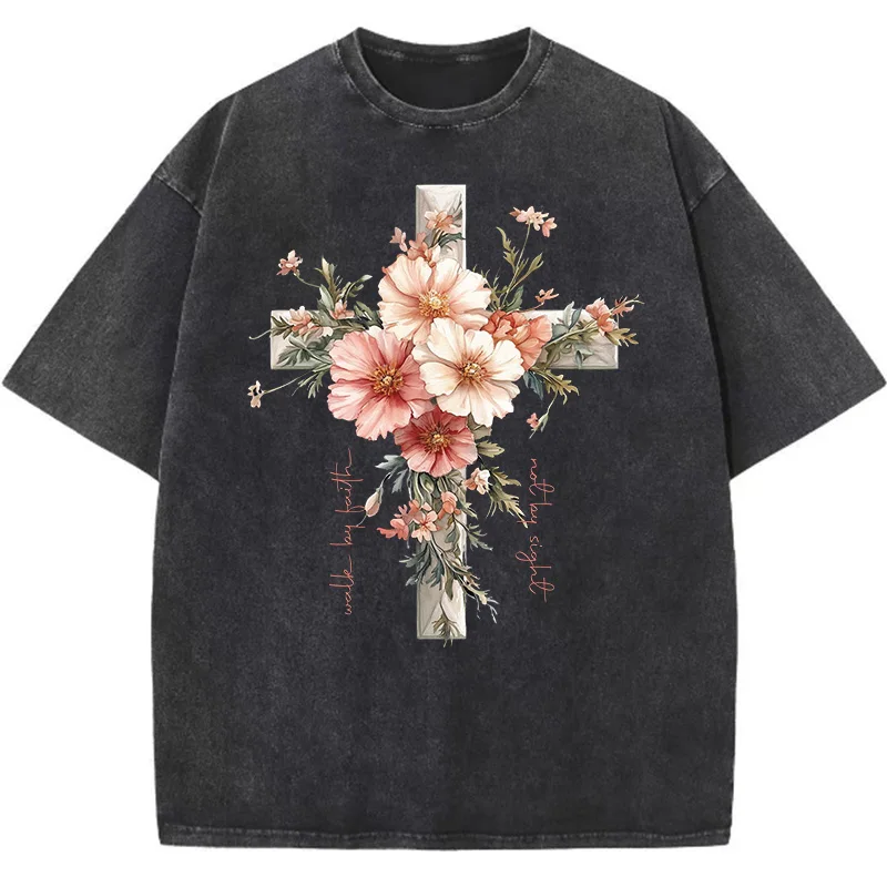 Summer Clothing Quotes - Floral Christian Shirts Jesus The Light