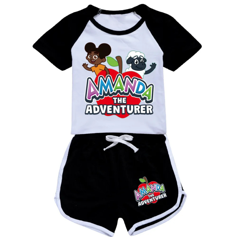 Summer Clothing Set For Girls - AIAI 2025Fashion Girls AMANDAing Clothes Summer