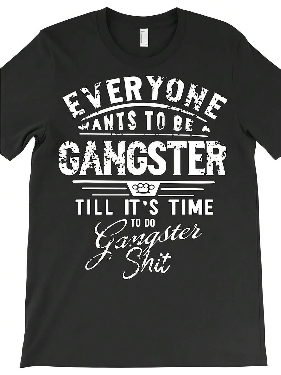Summer Clothing Quotes - Men's Clothing: Black T-Shirt with Quotes