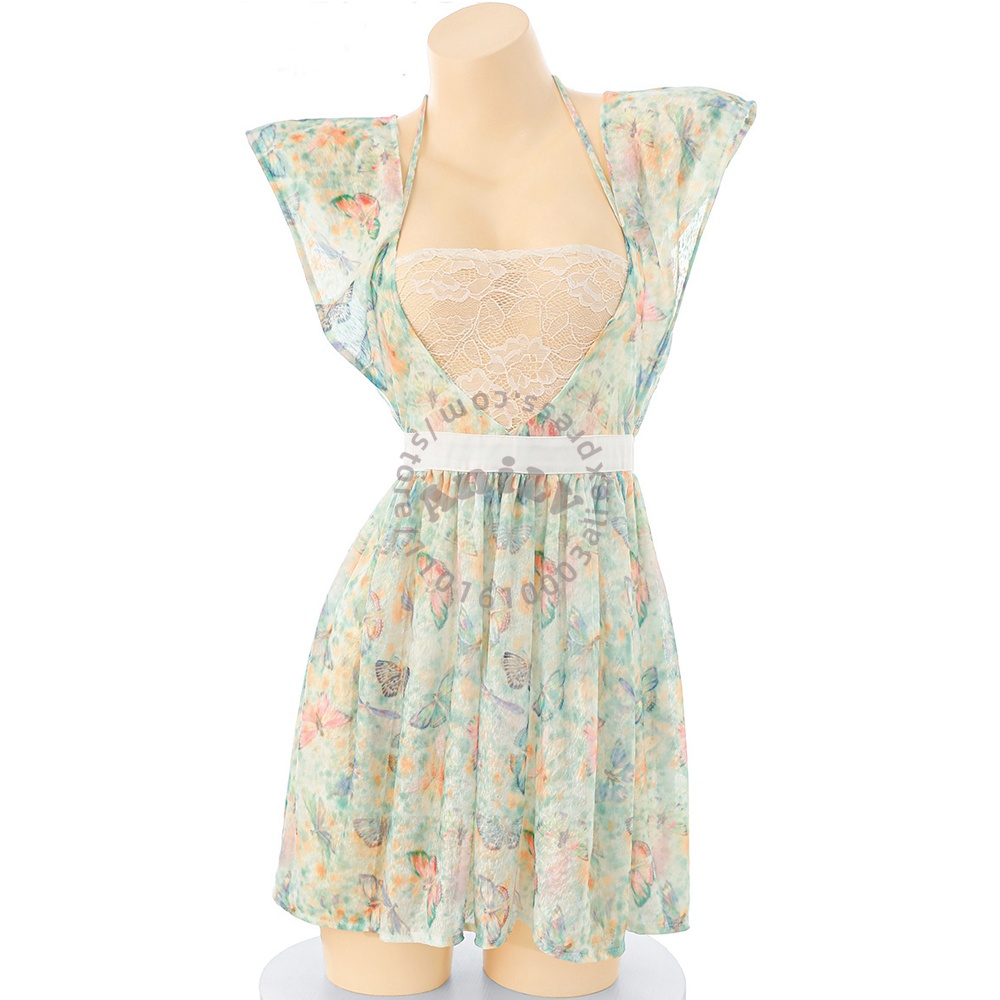 Summer Clothing Set For Girls - AniLV Anime Girl Butterfly Print Lace