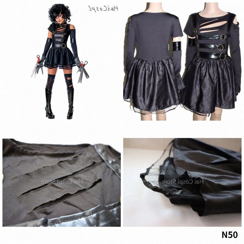 Romper Playsuit Women - 2026 Movie Edward Scissorhands Cosplay Costumes