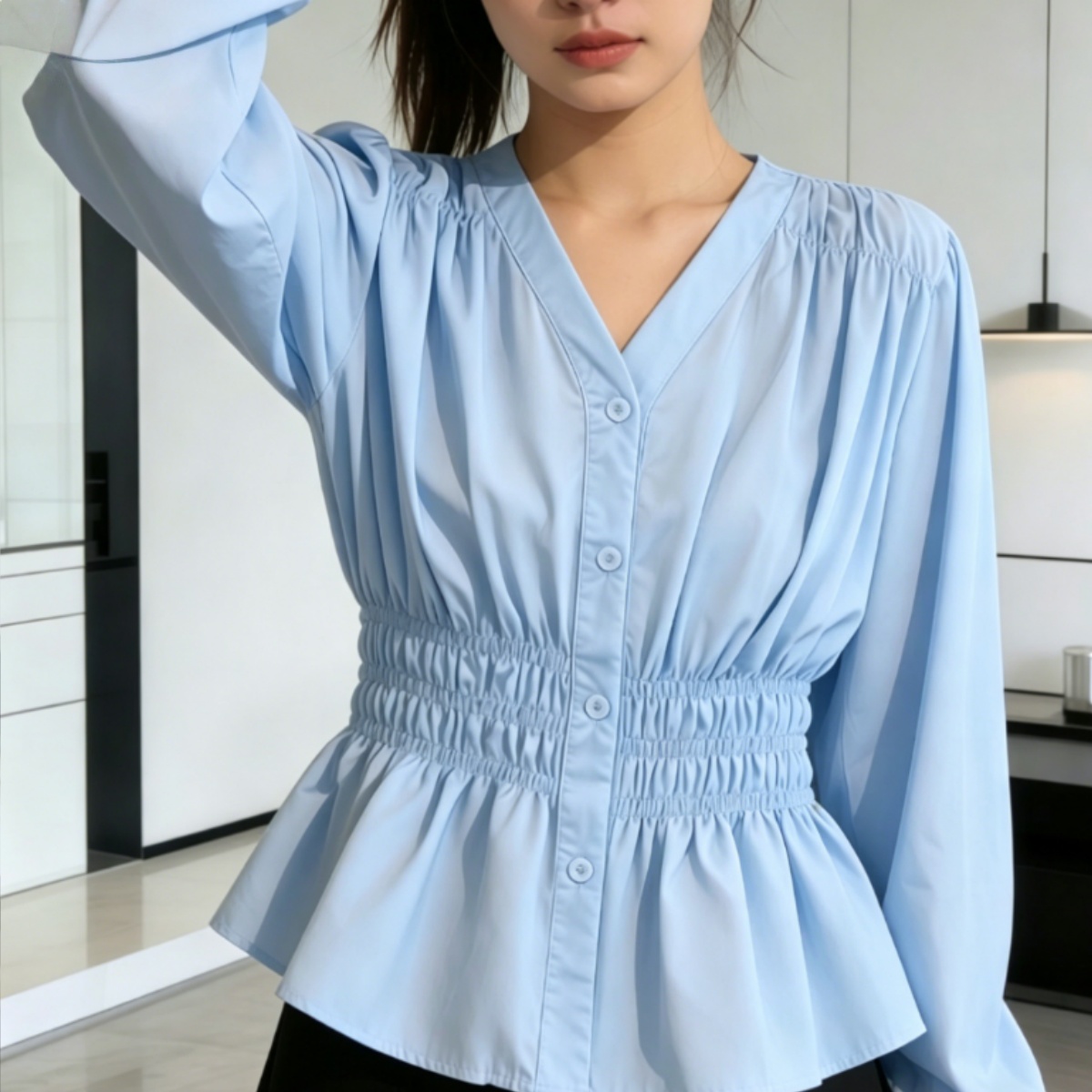 200 Pounds Plus Size Office La - Summer Clothing In French ulasan dan harga