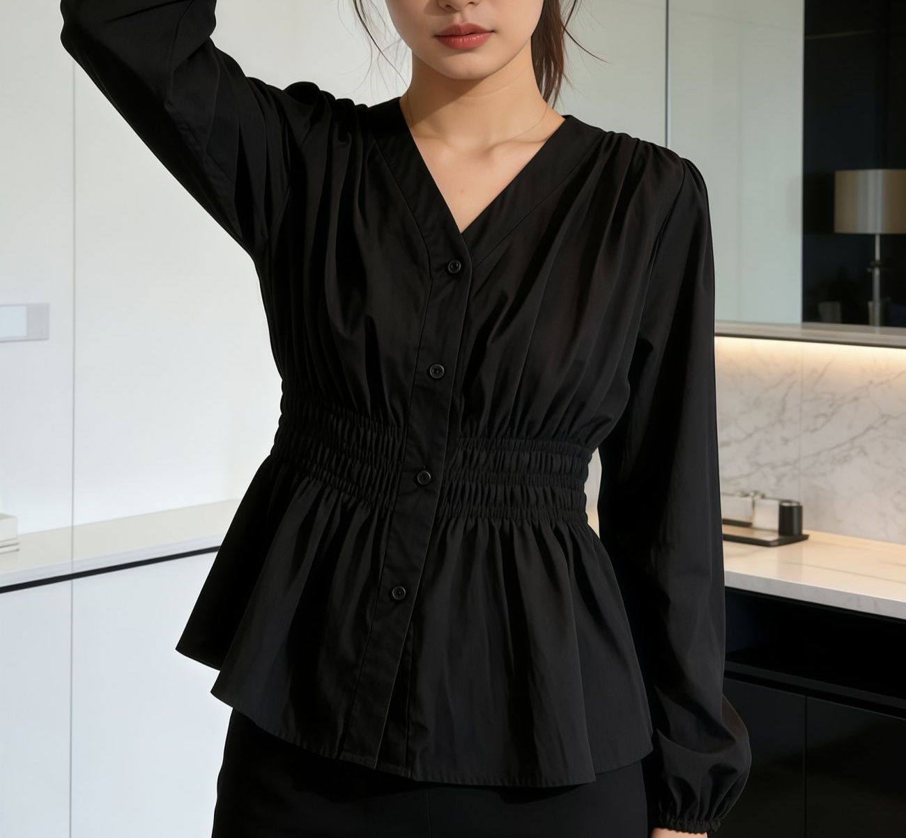 200 Pounds Plus Size Office La - Summer Clothing In French ulasan dan harga