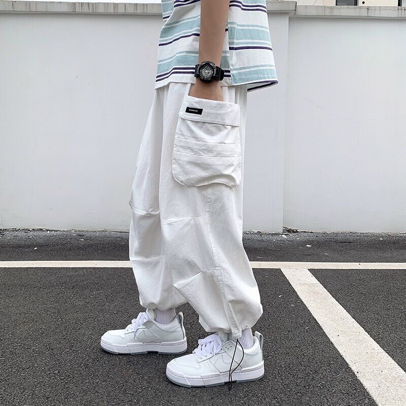 Men Bloomers Loose Cargo Pants - Summer Vibes Clothing Men ulasan dan harga