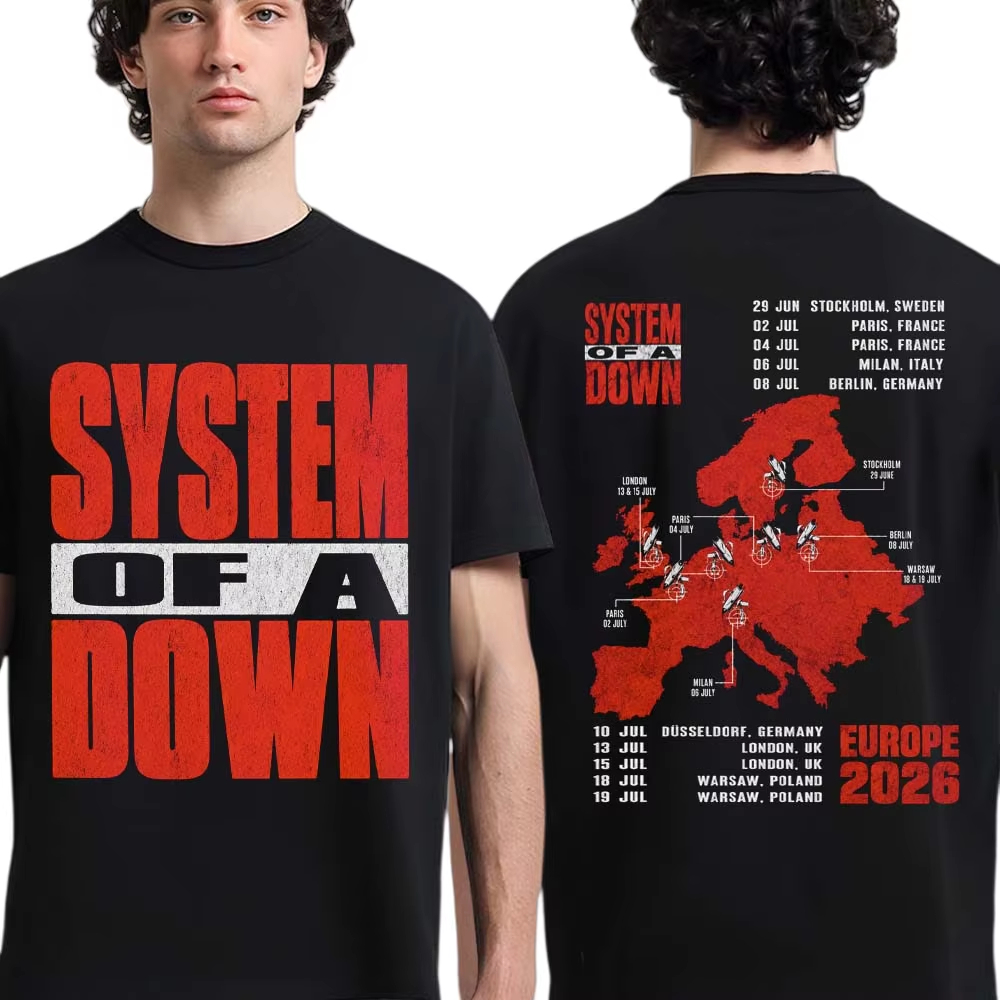 System of A Down EU and UK Tou - Summer Clothing Uk Men ulasan dan harga