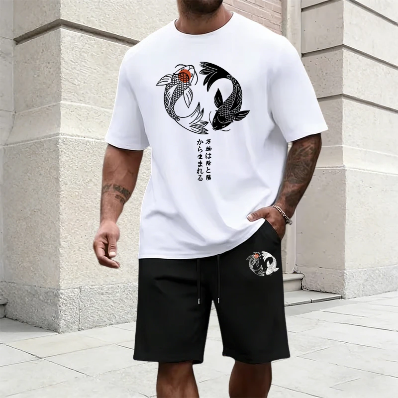 Japanese Yinyang Pattern Men's - Summer Cloth ulasan dan harga