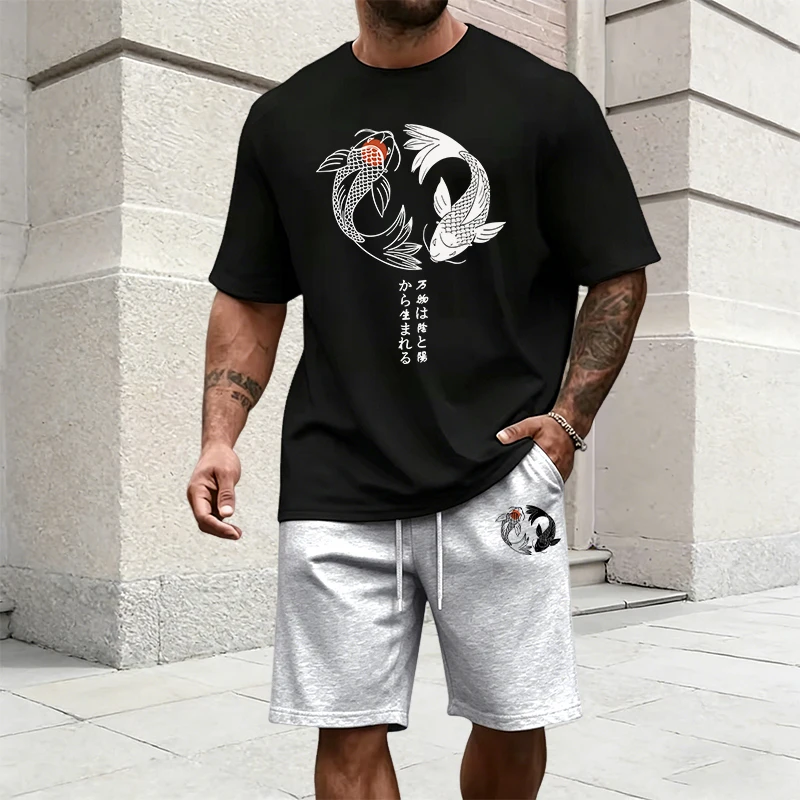 Japanese Yinyang Pattern Men's - Summer Cloth ulasan dan harga
