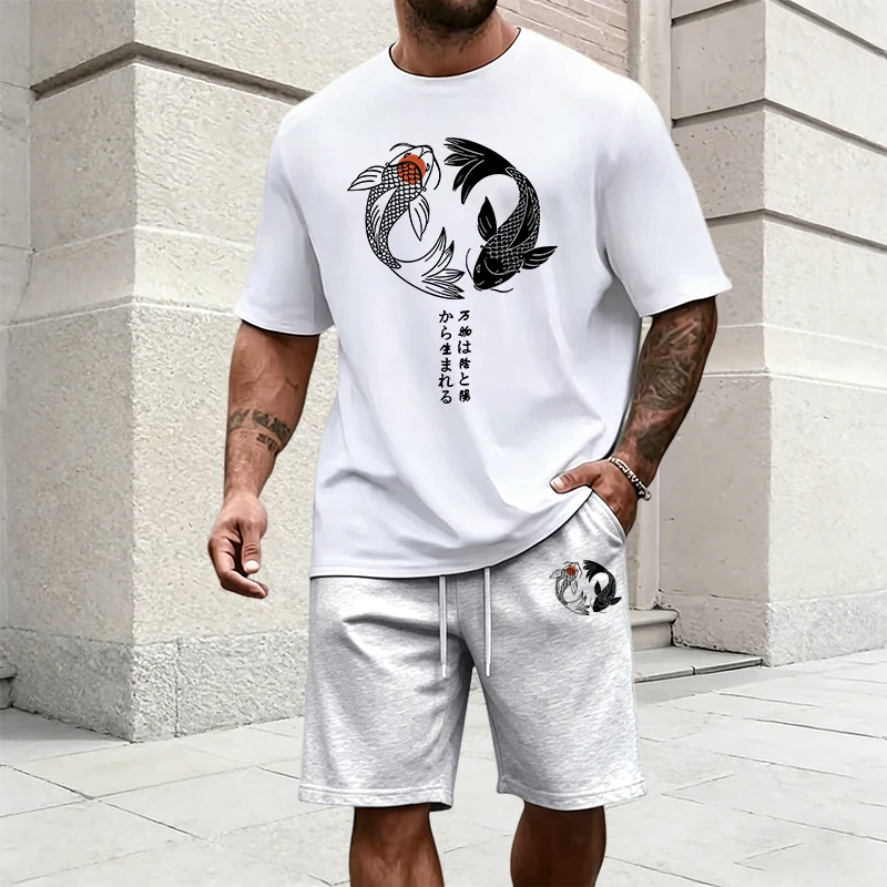 Japanese Yinyang Pattern Men's - Summer Cloth ulasan dan harga
