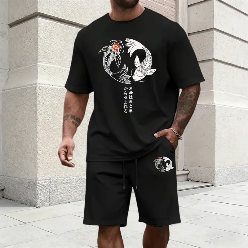Japanese Yinyang Pattern Men's - Summer Cloth ulasan dan harga