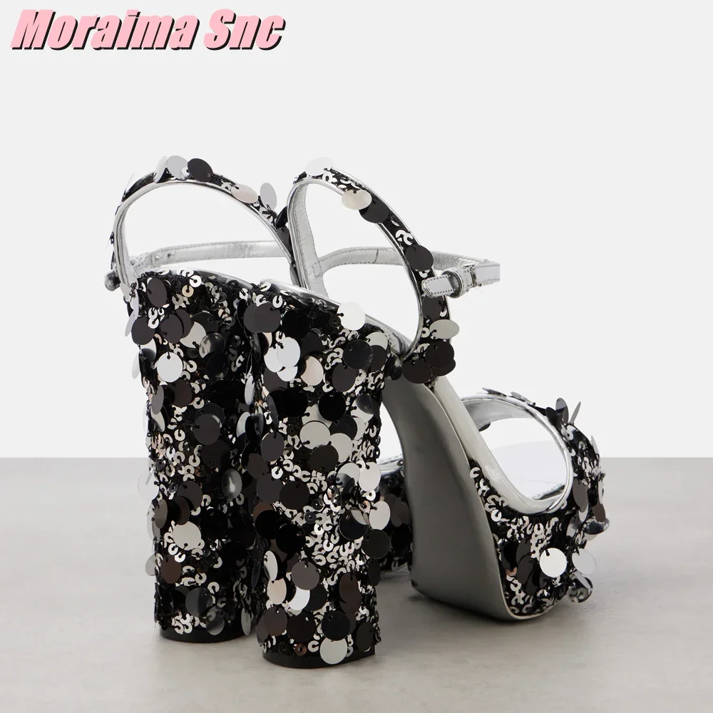Sequined Bling Platform Sandal - Summer Cloth ulasan dan harga