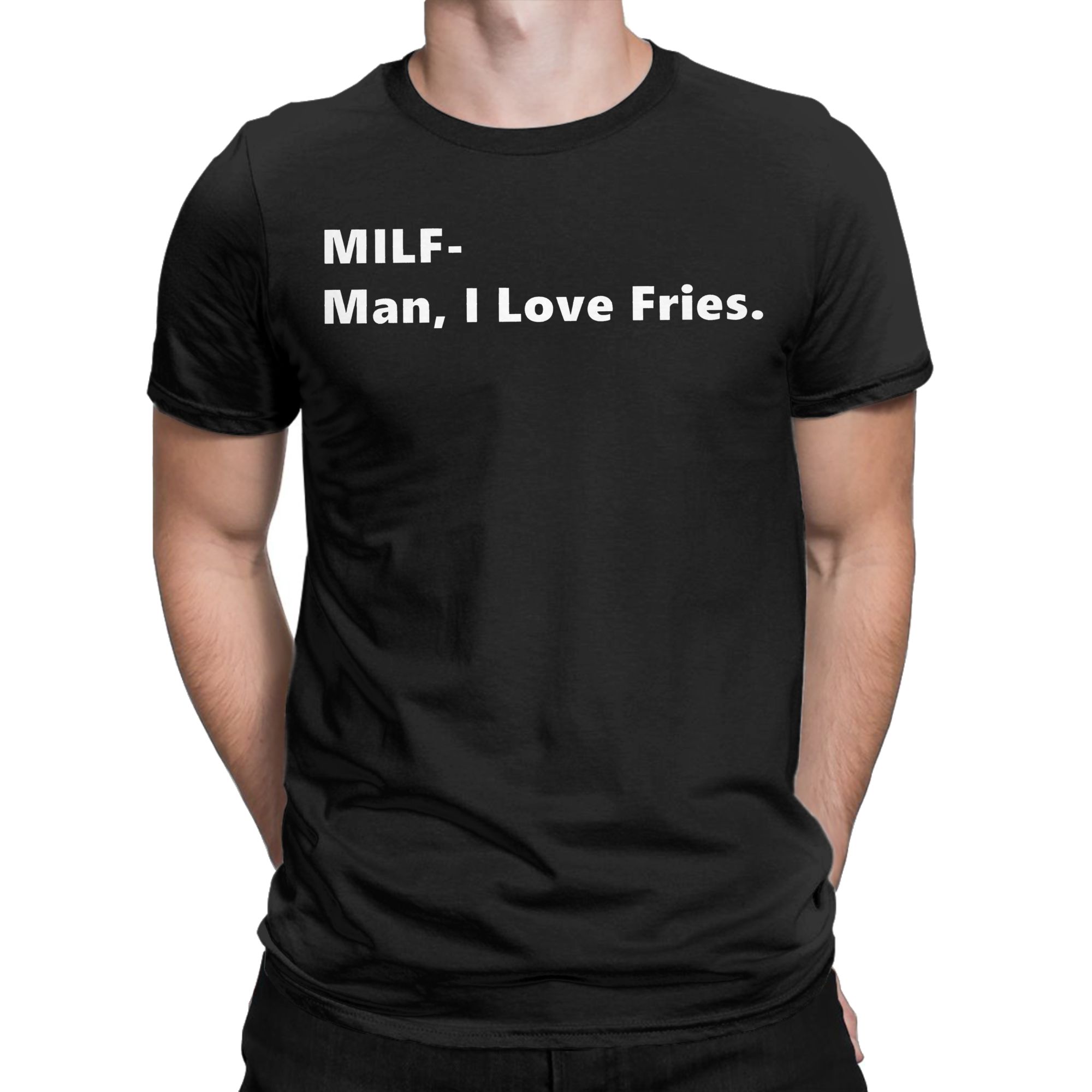 MILF Man I Love Fries Funny Qu - Summer Clothing Quotes ulasan dan harga
