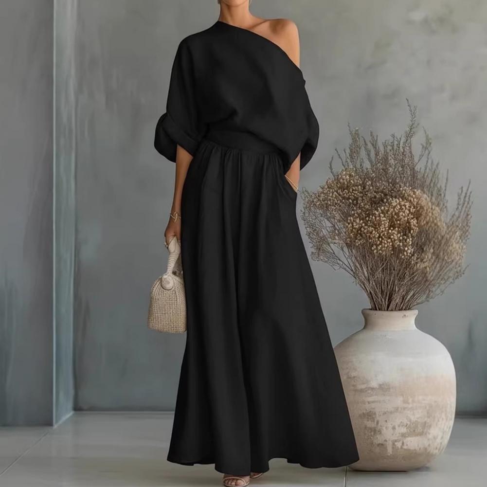 Women Blouse Pants Set Elegant - Summer Clothing Europe ulasan dan harga