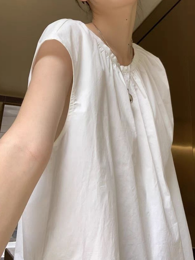 Sleeveless Blouses Women Vinta - Summer Clothing In French ulasan dan harga
