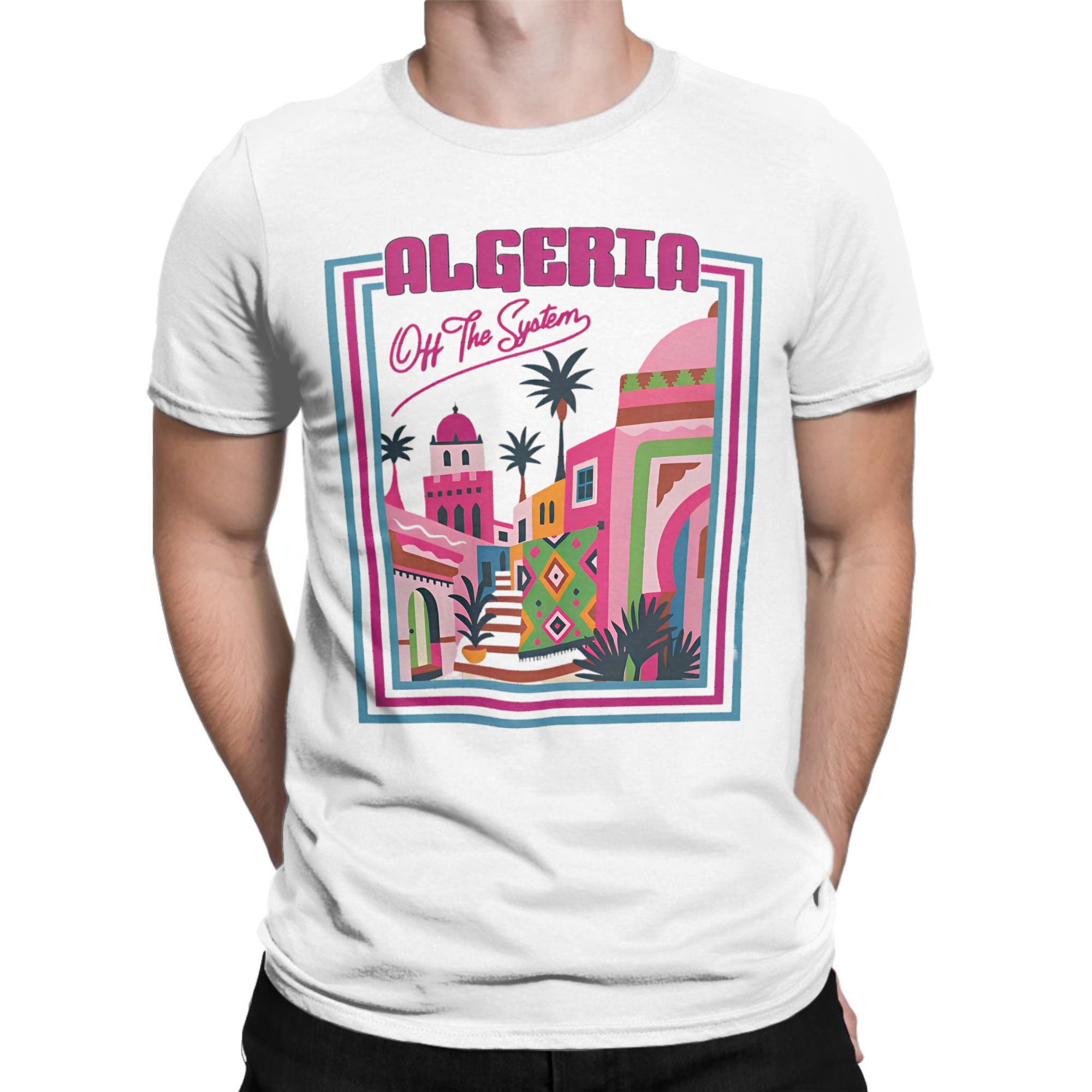Oversized T Shirt Summer ALGER - Summer Vibes Clothing Men ulasan dan harga