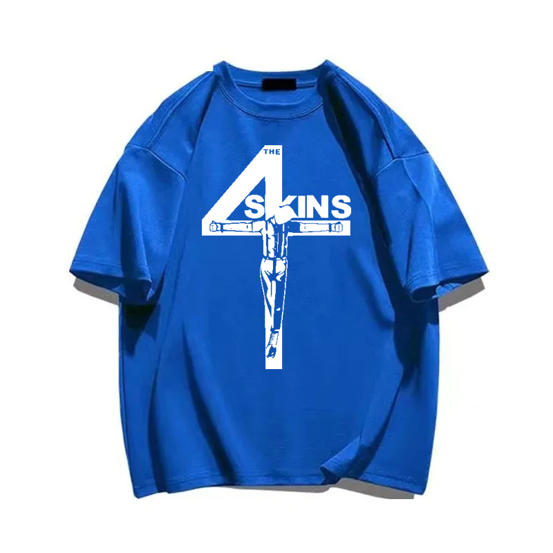The 4 Skins Oi T Shirt Uk Punk - Summer Clothing Uk Men ulasan dan harga