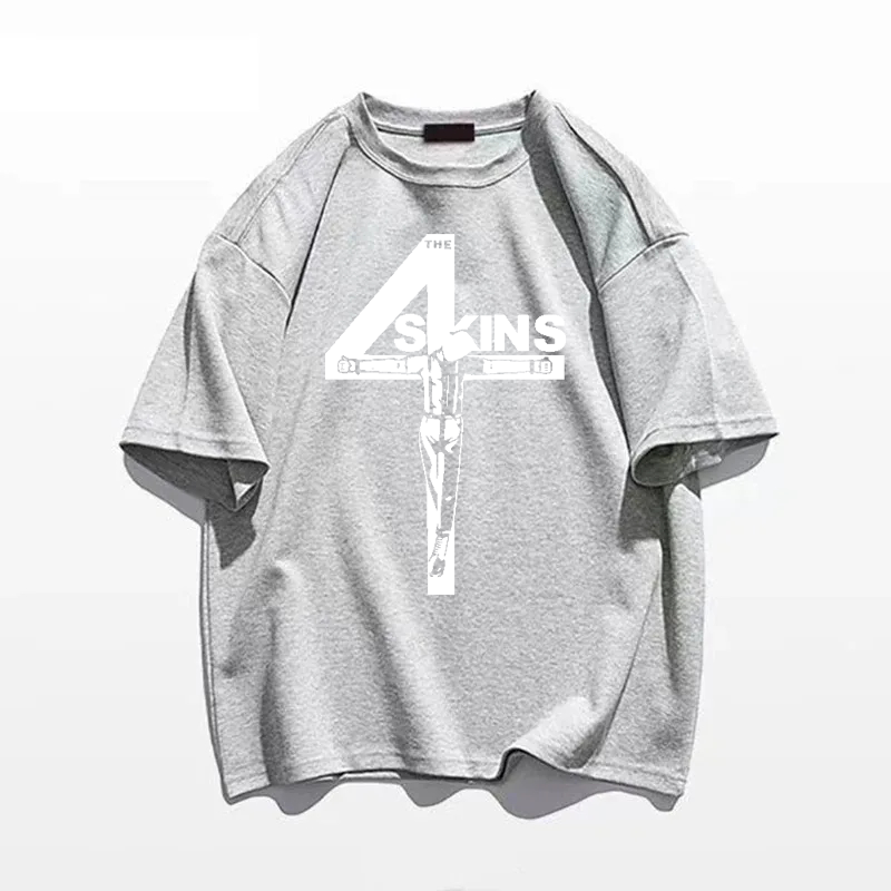 The 4 Skins Oi T Shirt Uk Punk - Summer Clothing Uk Men ulasan dan harga