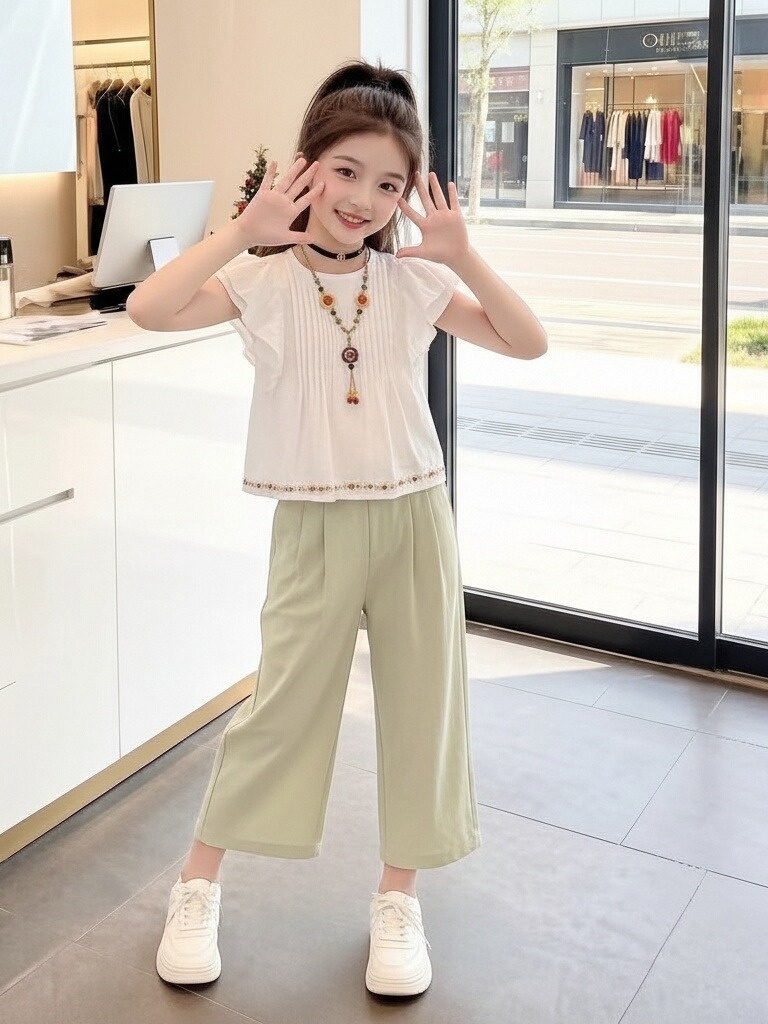 Girls Summer Fashionable Short - Summer Clothing Set For Girls ulasan dan harga