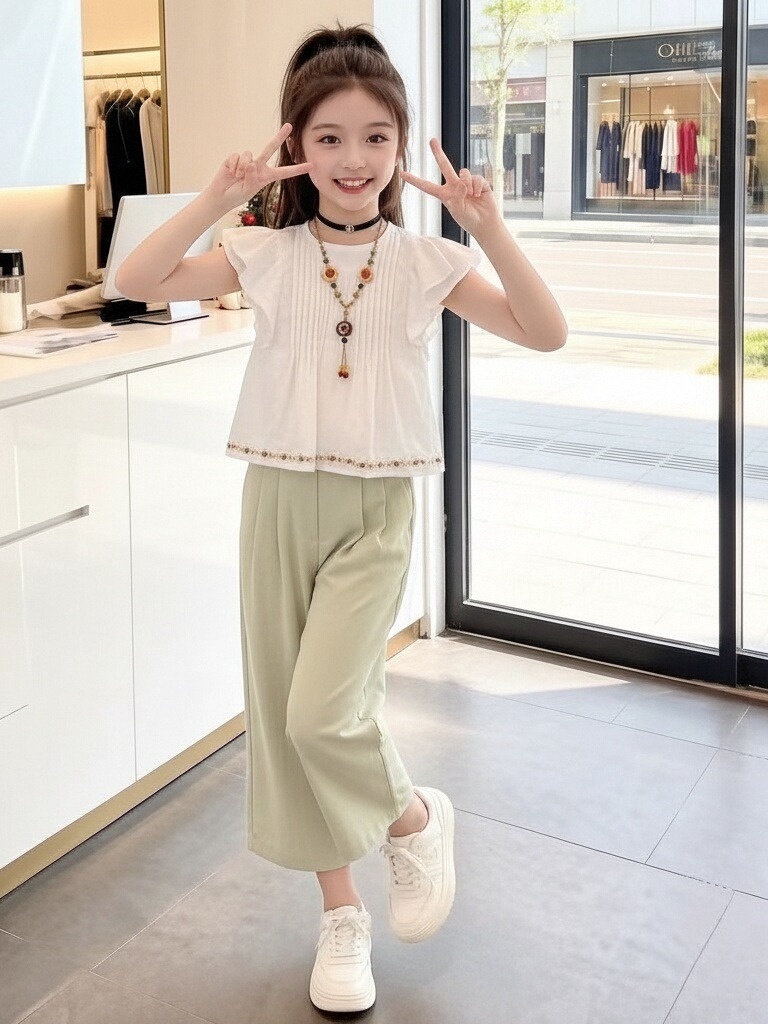 Girls Summer Fashionable Short - Summer Clothing Set For Girls ulasan dan harga