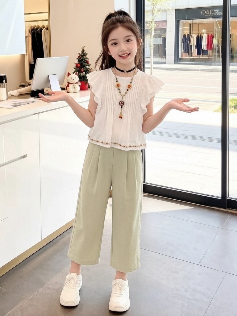 Girls Summer Fashionable Short - Summer Clothing Set For Girls ulasan dan harga