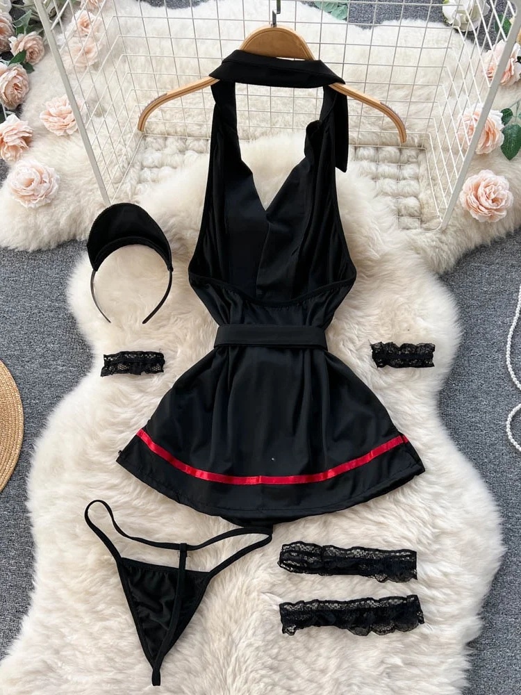 Erotic Fashion Sexy Halter Lin - Summer Clothing Essentials ulasan dan harga