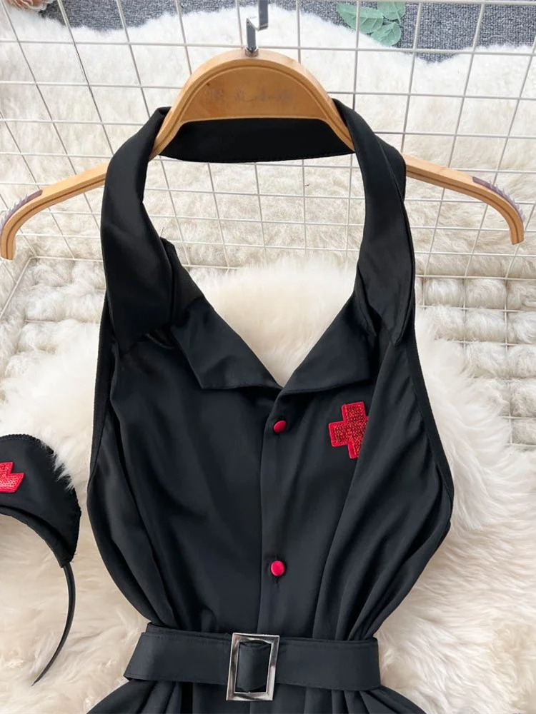 Erotic Fashion Sexy Halter Lin - Summer Clothing Essentials ulasan dan harga