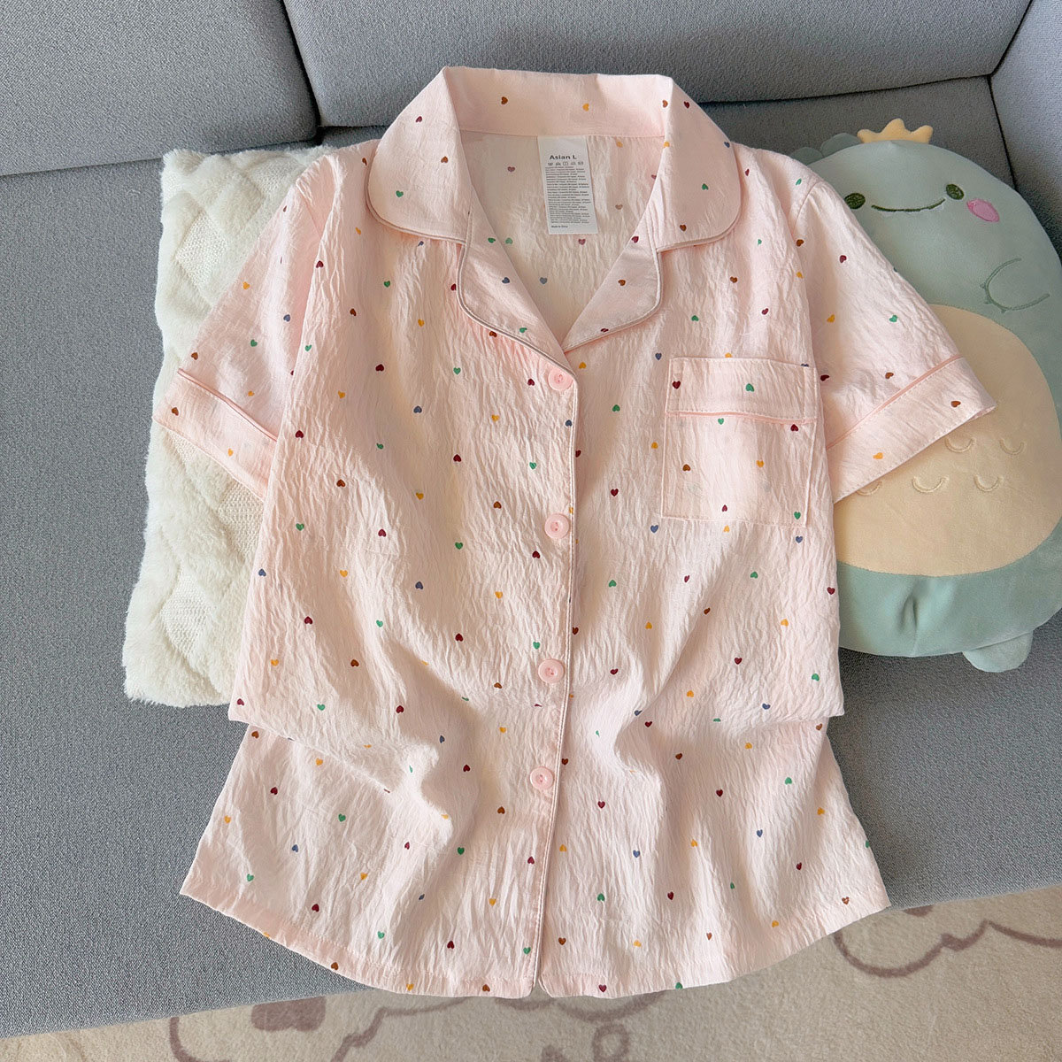 Women'S Printed Polka Dot Cott - Summer Cloth ulasan dan harga