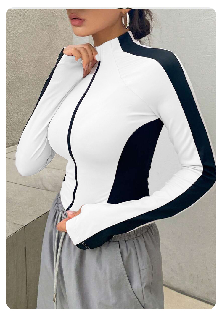 Yoga Clothes Stand Up Collar J - Summer Clothing Essentials ulasan dan harga