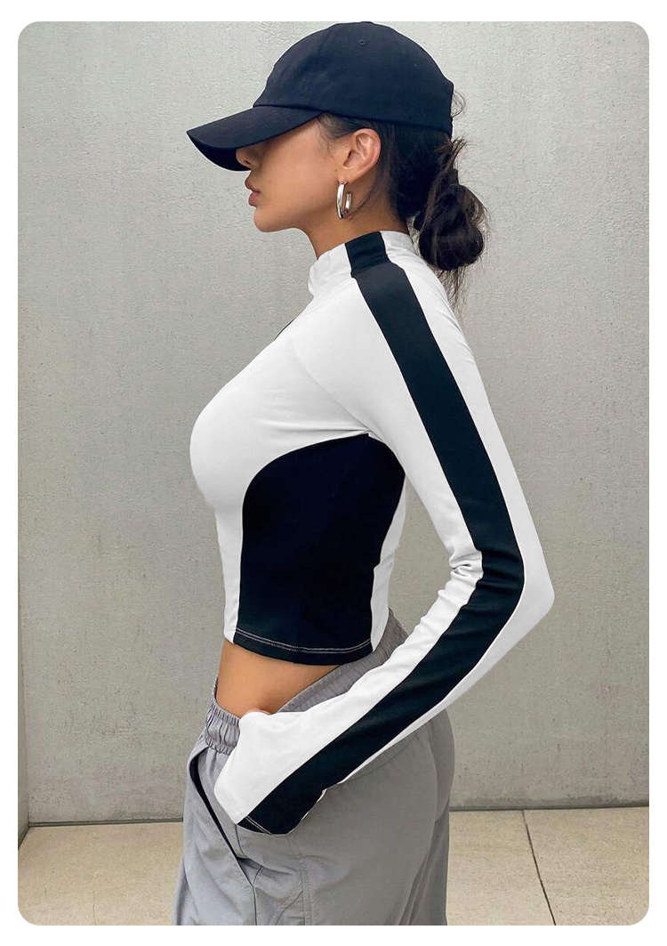 Yoga Clothes Stand Up Collar J - Summer Clothing Essentials ulasan dan harga