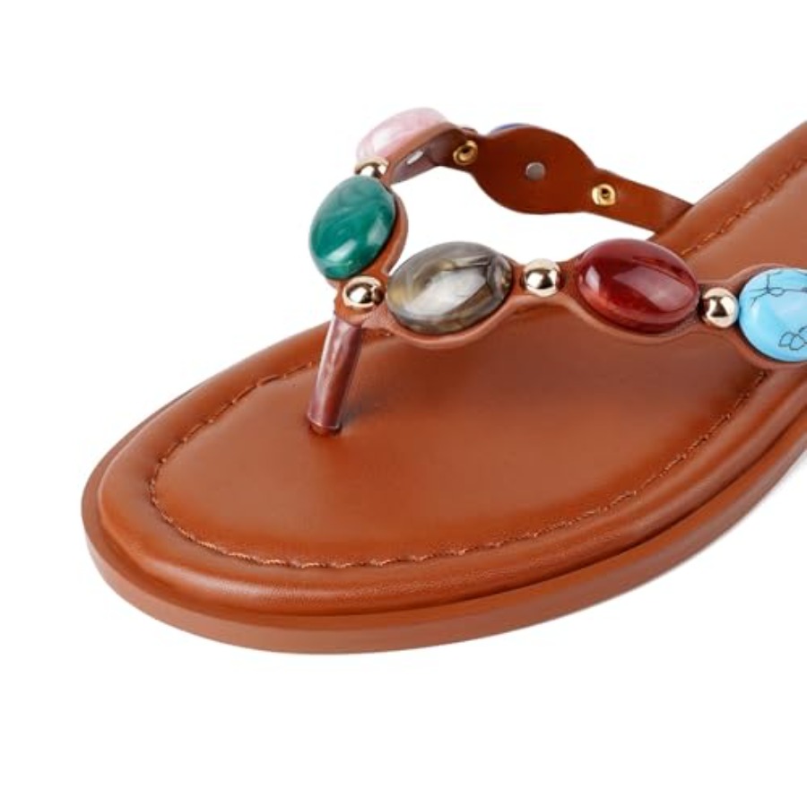 Jeweled Thong Flip Flops for W - Flip Flop Jeweled ulasan dan harga