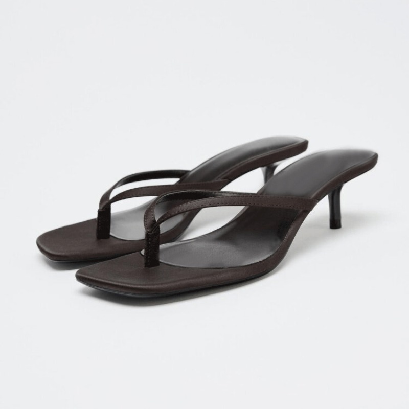 Square Clip Toe High Heel Wome - Summer Japanese Clothing ulasan dan harga