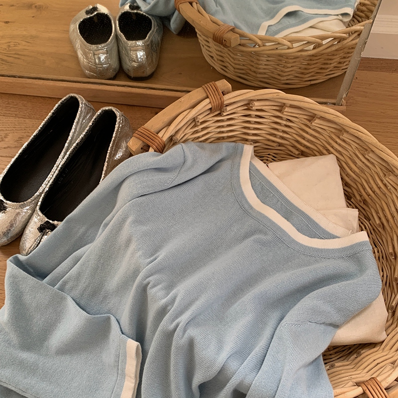 100% Cotton Women O-neck Color - Summer Cloth ulasan dan harga