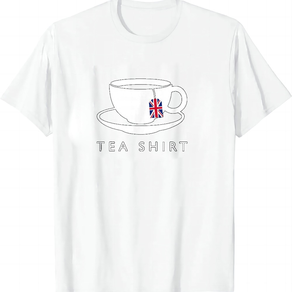 I Love English Tea UK Flag T-S - Summer Clothing Uk Men ulasan dan harga