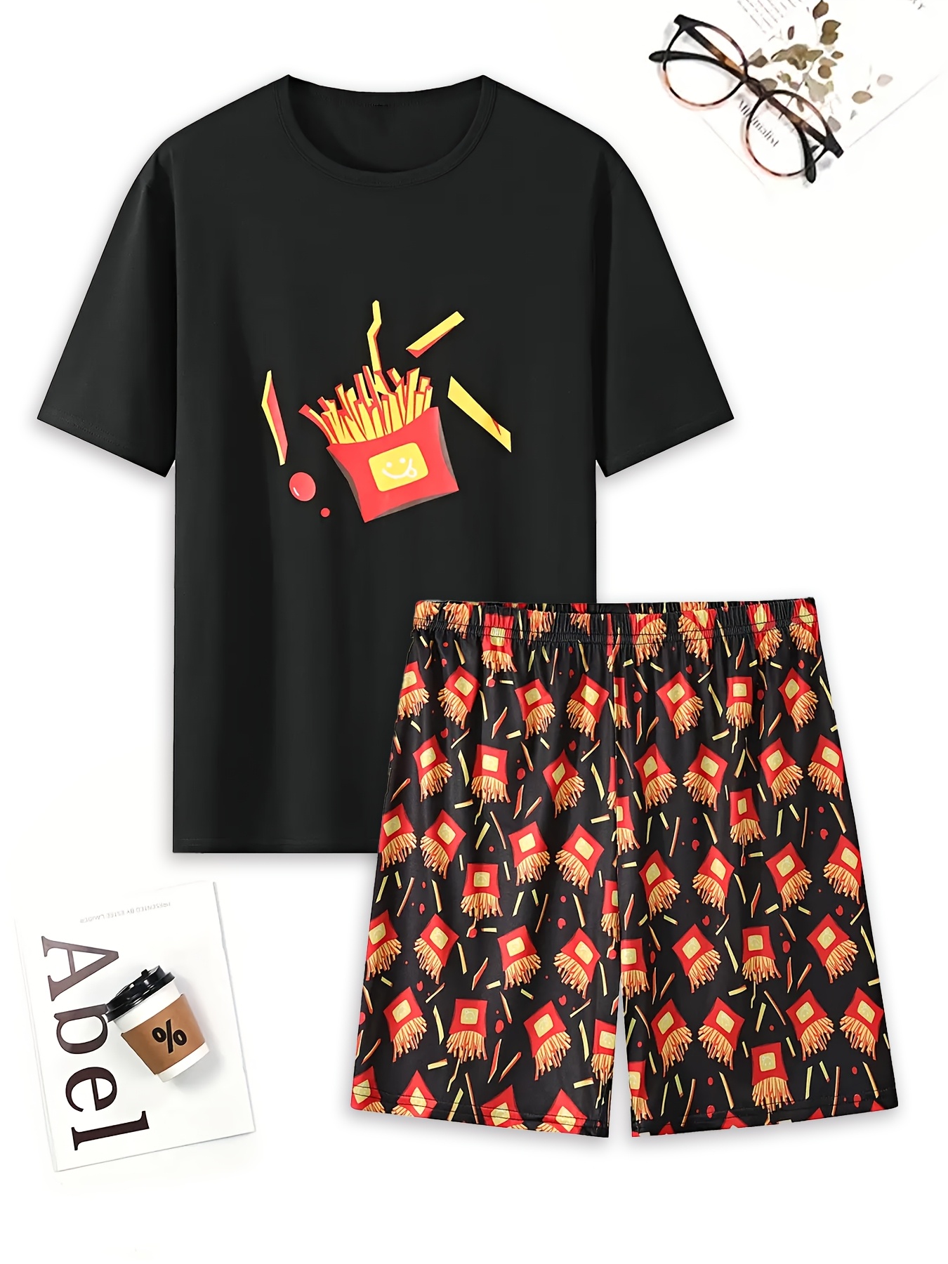 A set of french fries printed  - Summer Clothing In French ulasan dan harga