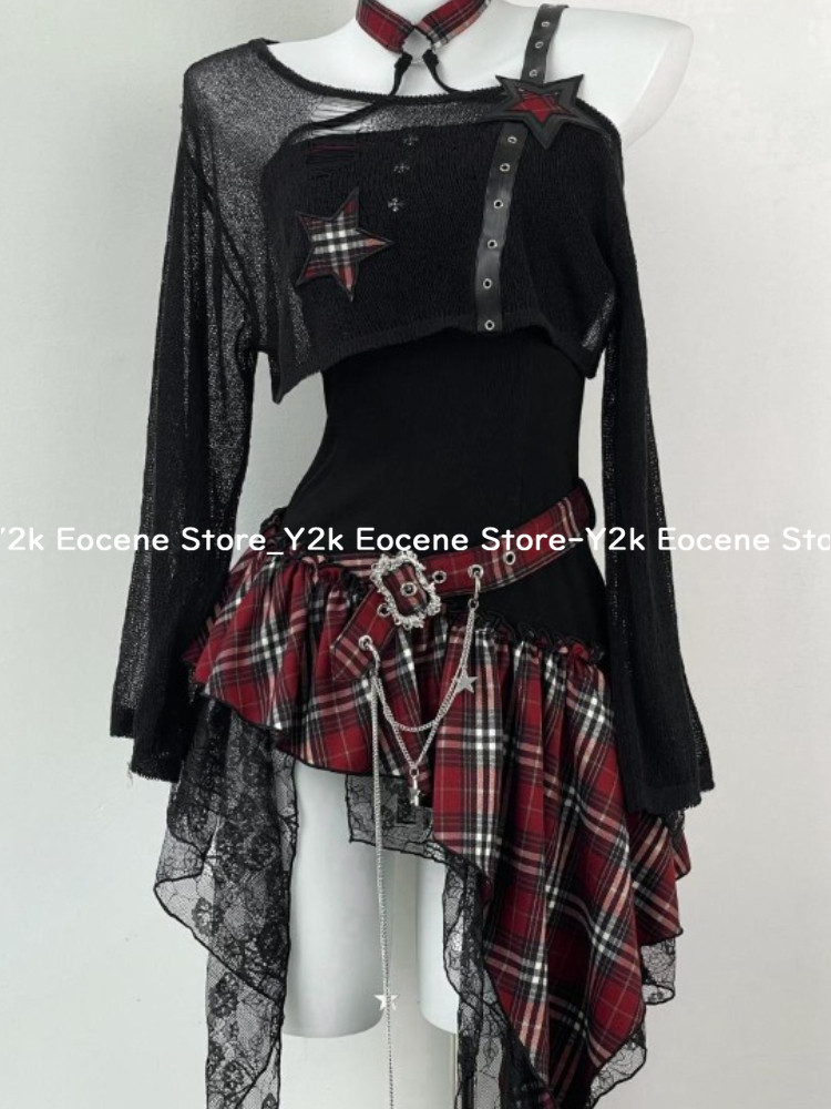 2000s Y2K Spicy Girl Design Ir - Summer Clothing Set For Girls ulasan dan harga