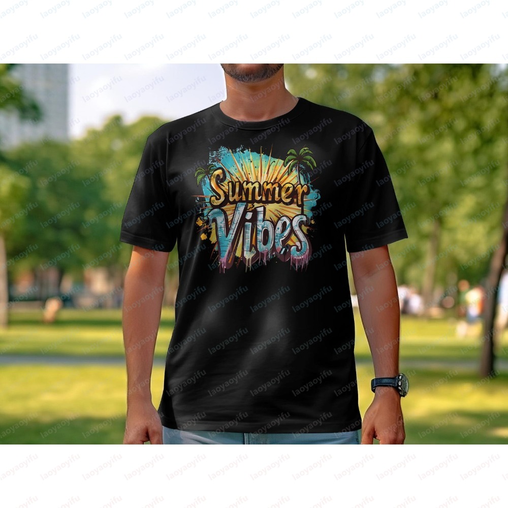 Unisex Summer Vibes T-Shirt Co - Summer Vibes Clothing Men ulasan dan harga