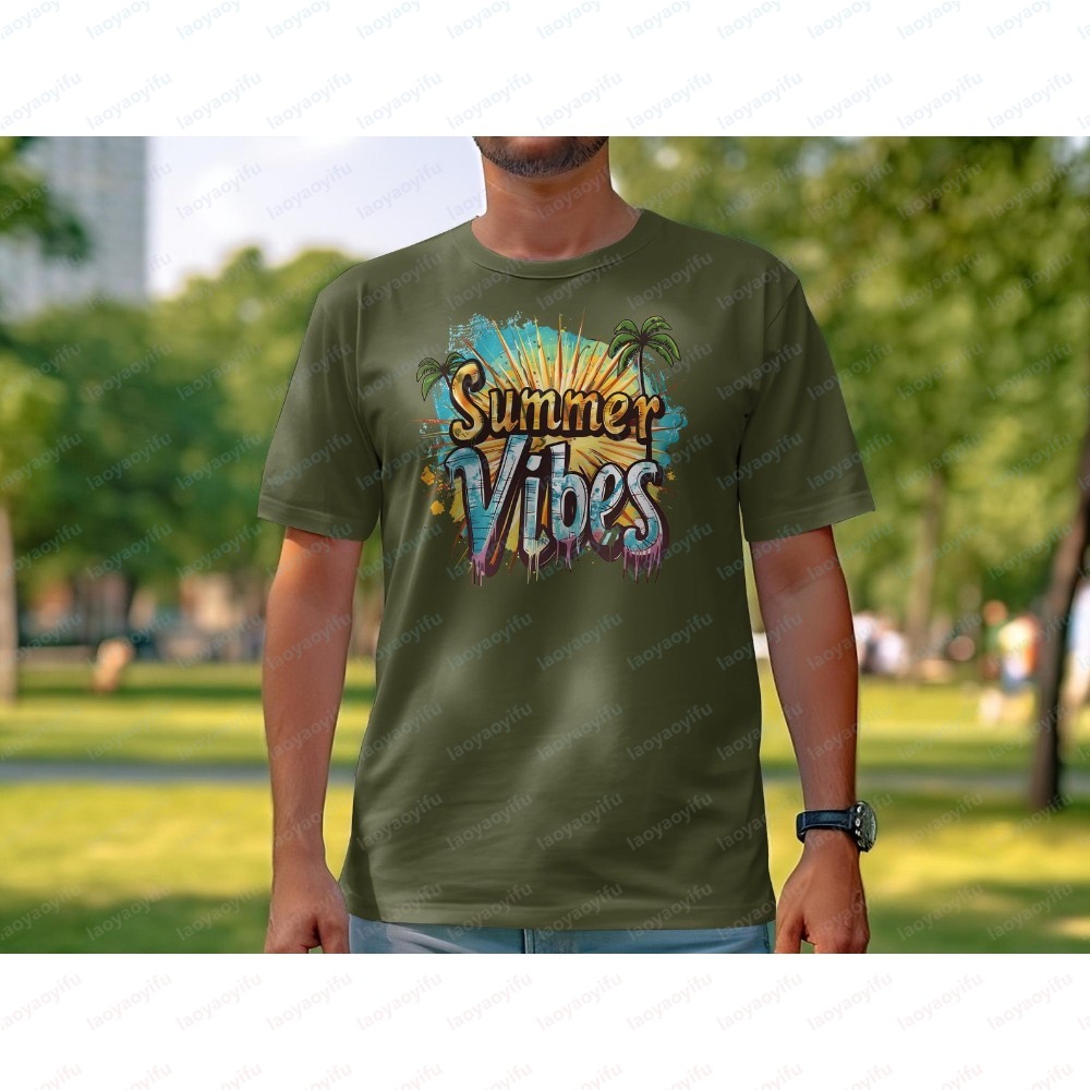 Unisex Summer Vibes T-Shirt Co - Summer Vibes Clothing Men ulasan dan harga