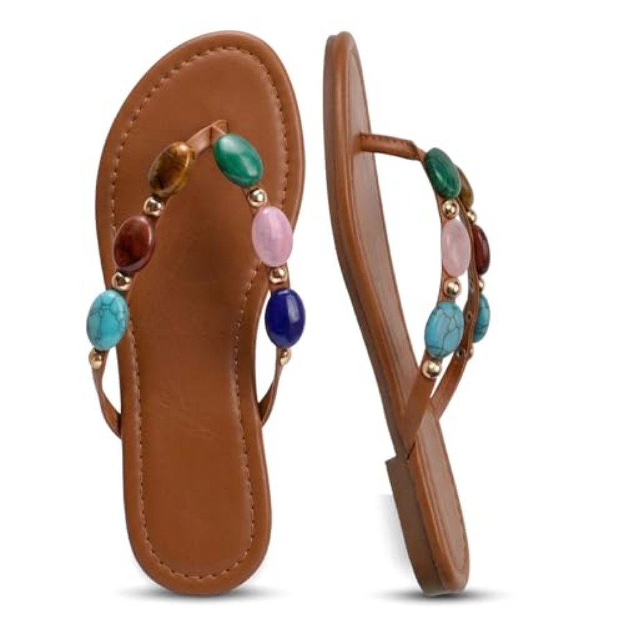 Women Jeweled Sandals Thong Sa - Flip Flop Jeweled ulasan dan harga