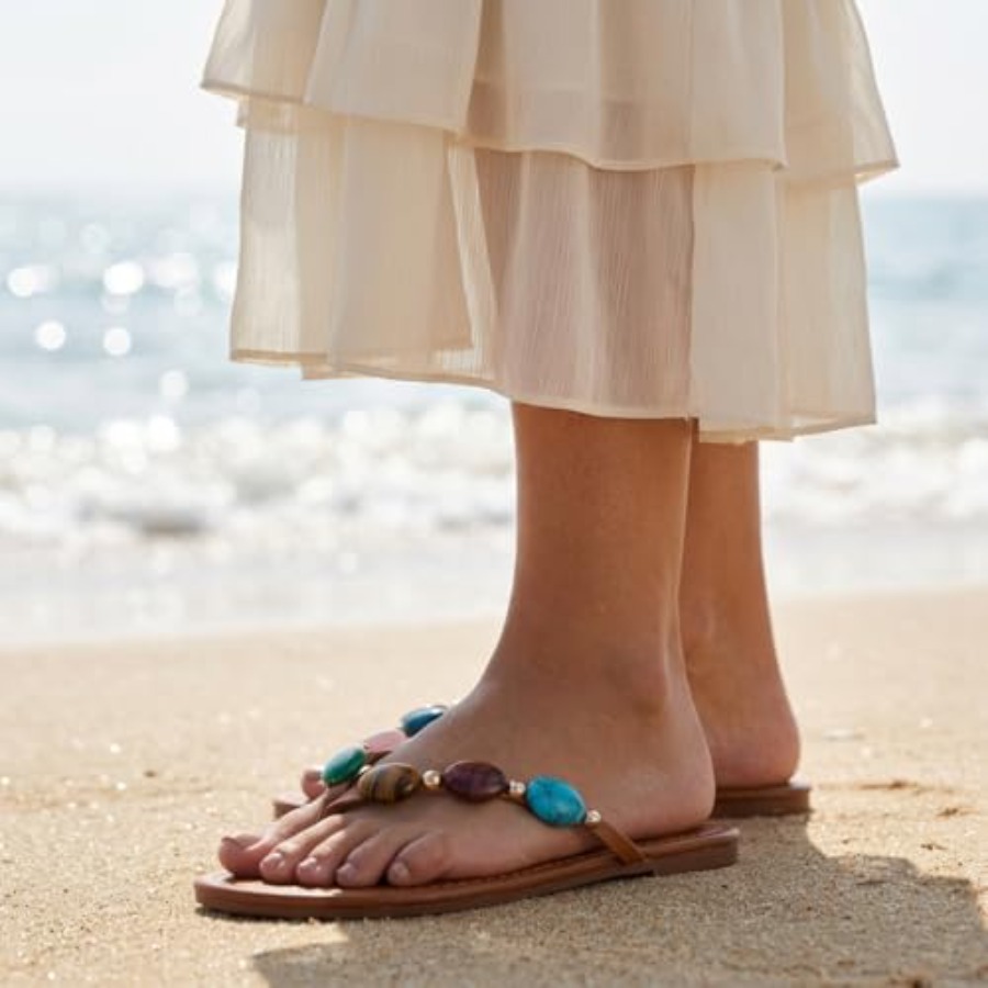 Women Jeweled Sandals Thong Sa - Flip Flop Jeweled ulasan dan harga