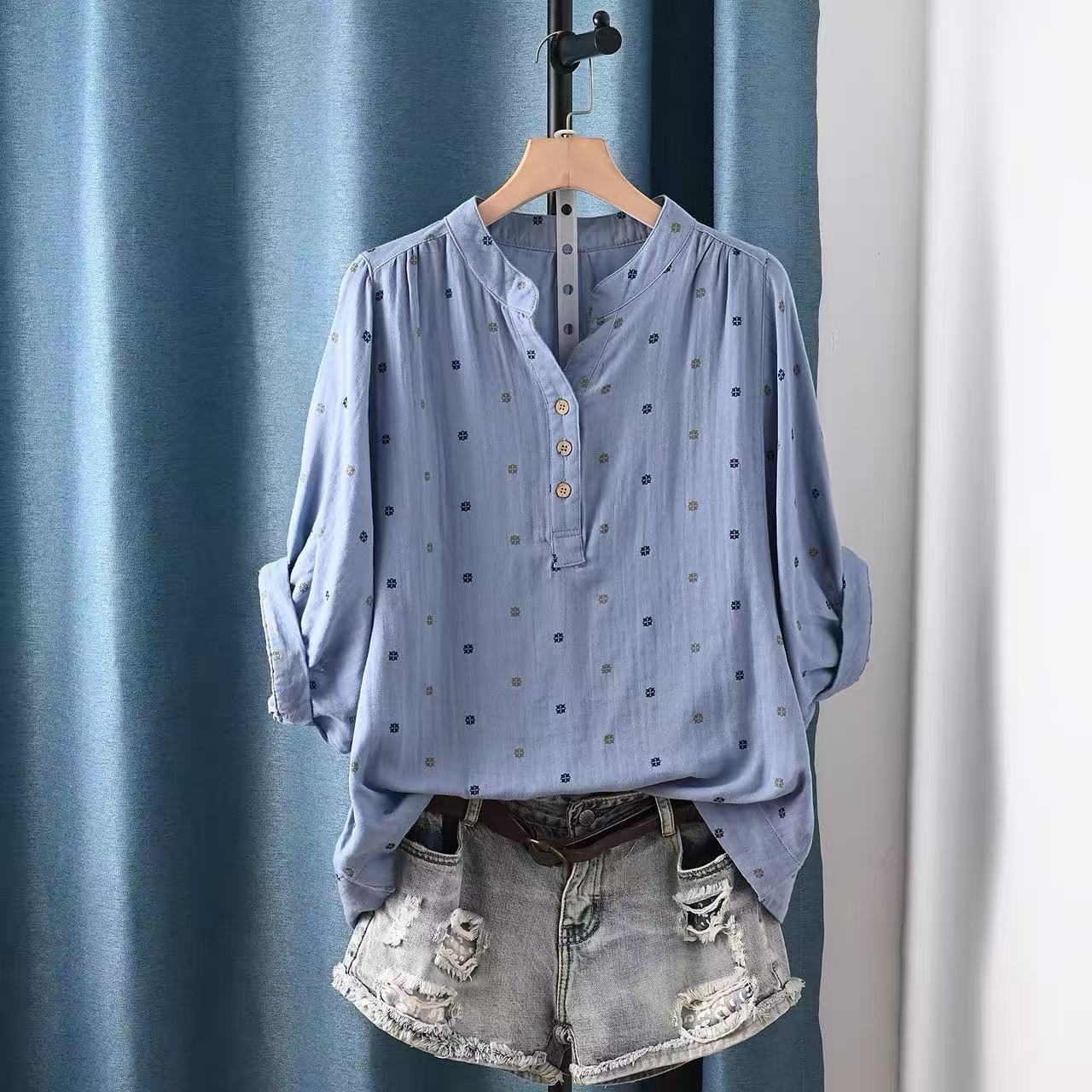 2026 Women's blouse women Japa - Summer Clothing Yarn ulasan dan harga
