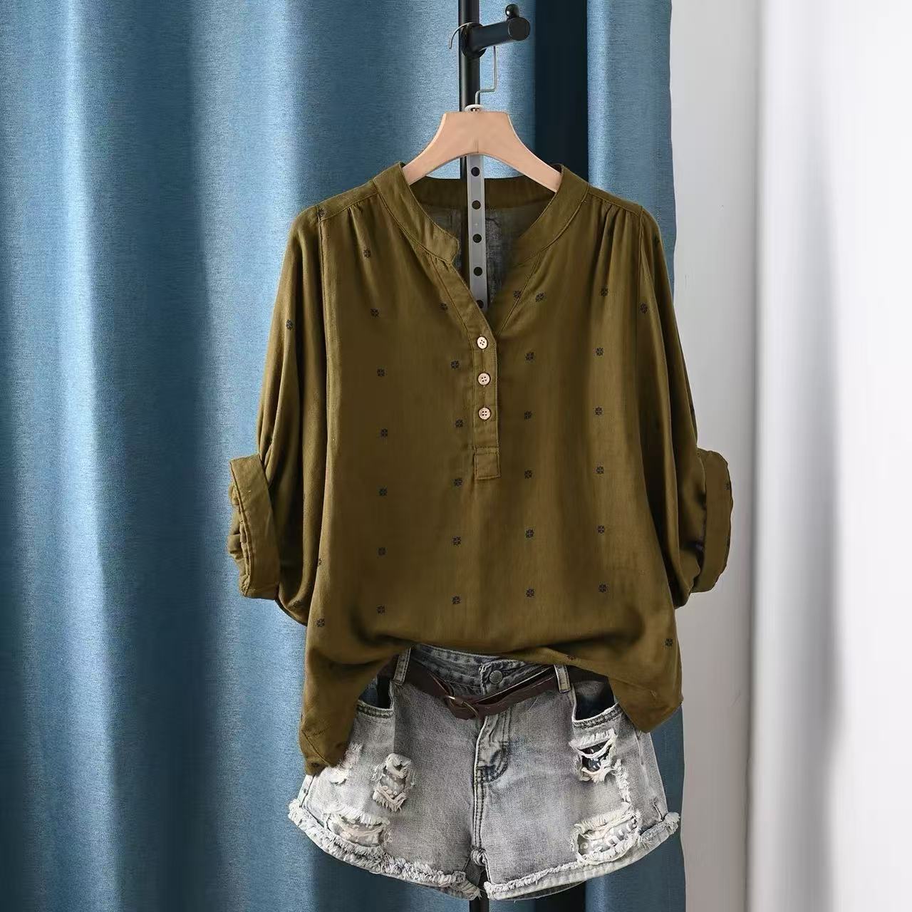 2026 Women's blouse women Japa - Summer Clothing Yarn ulasan dan harga